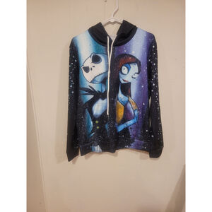 Nightmare Before Christmas Pullover Women's Black Purple M